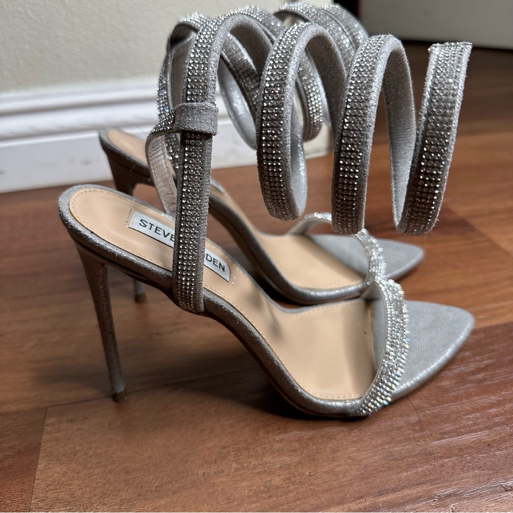 Steve Madden Bali Faux Leather Strappy Heels Women's 7